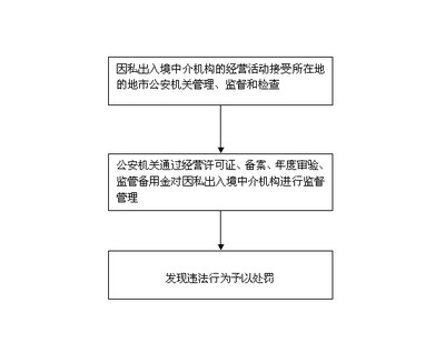 對因私出入境中介機構中介活動的業(yè)務管理、監(jiān)督、檢查及流程圖概述